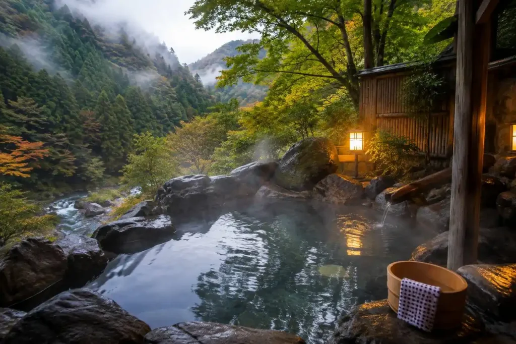 photo 2026 08 18 22 24 58 Onsen giapponese all'aperto immerso nella natura