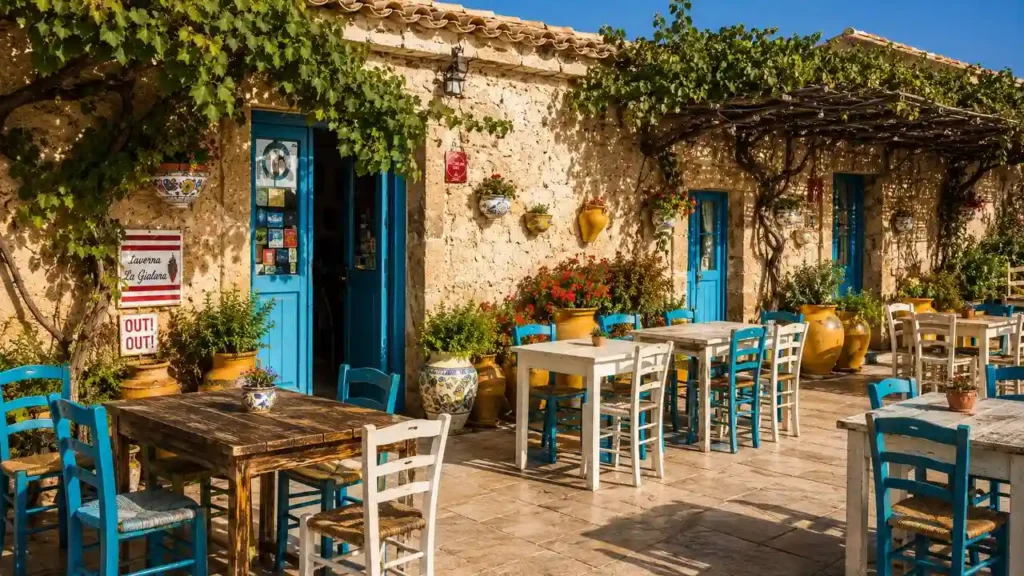 photo 2026 08 20 23 28 51 Taverna tipica nel borgo di Marzamemi in Sicilia