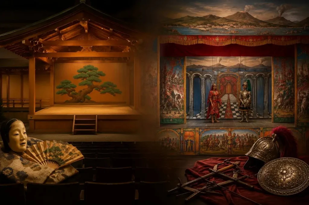 Teatro Nō giapponese e Opera dei Pupi siciliana a confronto