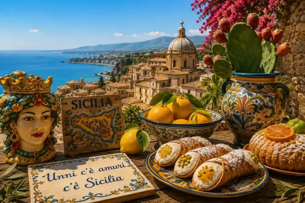 photo 2026 08 21 23 06 48 Cultura siciliana tra tradizioni, ceramiche, cannoli e paesaggio della Sicilia
