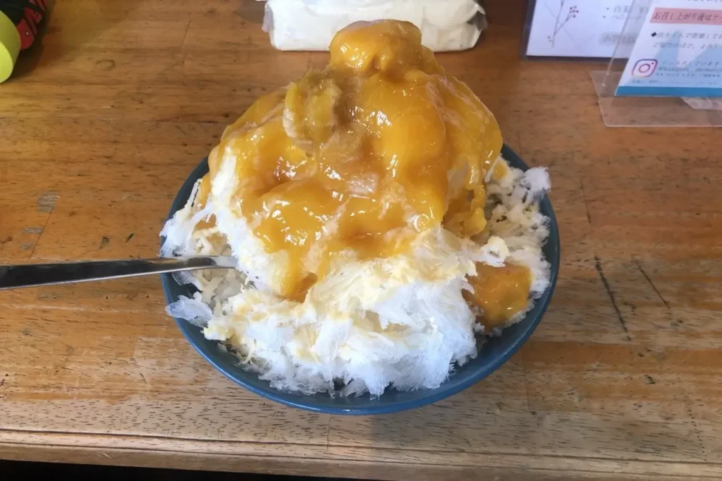 Kakigori al mango assaggiato in Giappone