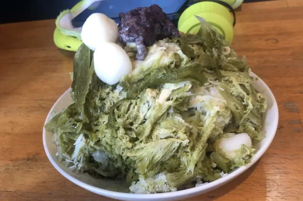 Kakigori al matcha assaggiato in Giappone