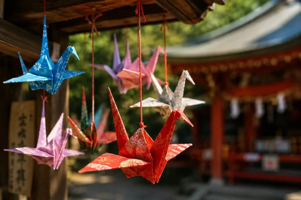 Tsuru di origami, gru giapponese simbolo di fortuna e longevità